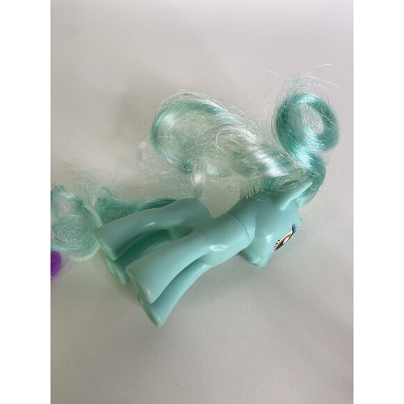 My Little Pony Lyra Heartstrings G4 MLP FIM Brushable Figure Toy With Brush - Picture 4 of 8